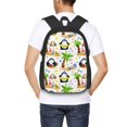 thumbnail image 4 of Balery Penguins On The Beach Mochila para hombre y mujer - Tela Oxford 600D resistente - Gran capacidad, resistente al agua, ideal para la escuela, viajes y senderismo, 4 of 6