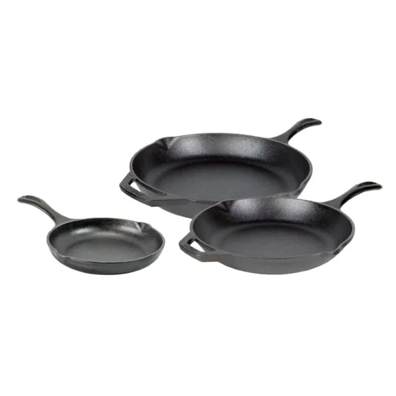 Lodge Chef Collection 3pc Set (8”, 10", & 12" Skillet)