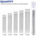 thumbnail image 3 of 25 Pcs Sewing Needles, 5 Assorted Sizes (1.6, 1.8, 2, 2.2, 2.4 inches) Embroidery Needles for Hand Sewing, Large Eye Stainless Steel Pins Kit for Stitching Quilting Cloth Repair DIY, 3 of 4