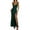 Green, variant on Siilsaa Gala Dresses for Women Formal Women's Vintage V Neck Irregular Hem Lace A Line Chiffon Dresses ,XL