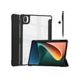thumbnail image 1 of Étui pour Xiaomi Pad 5 / Pad 5 Pro 11 Pouces, Couverture Arrière Rigide Transparente, Support Intelligent Trifold avec Porte-Stylo, Stylet, Réveil/sommeil Automatique, 1 of 7