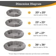 thumbnail image 3 of KASENTEX Dog Bed, Round Dog Beds for Medium/Large Dogs, Donut Dog Bed and Cat Bed Anti Slip & Machine Washable, 3 of 19
