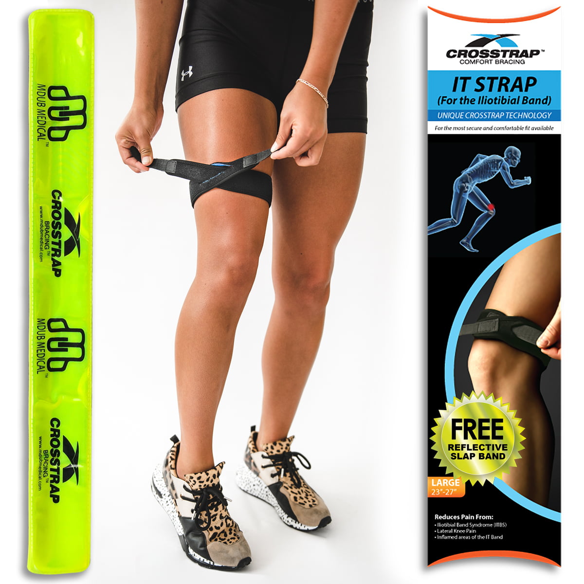 Cycling Illiotibial Band Support for Running CROSSTRAP IT Band Strap Hiking and Sports 