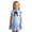 Blue, variant on Ticikt Girls Ruffle Sleeve Summer Dress Kids Casual Pleated School Uniform Polo Dresses,Color:Purple,Size:3-4 Years