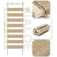 thumbnail image 5 of 22in Outdoor Cat Tree & Bridge, Multi-Level Cat Ladder with Sisal Rope,  Climbing Frame, Scratch Post, Perch & Play Tower for Indoor/Outdoor Cats, Parrots & Small Pets (Wood, 22in), 5 of 6