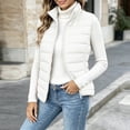 thumbnail image 3 of Annhoo Womens Lightweight Puffer Vest Zip up Sleeveless Quilted Vest Outerwear with Pocket for Layering Waistcoat, 3 of 7