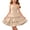 Beige, variant on ITSAME Girls Slip Dresses Tiered Ruffle A-Line Sleeveless Summer Casual Tunic Dress Pink Size 11