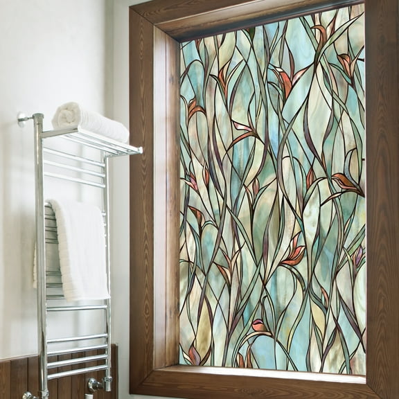 Artscape Savannah 24" x 36" Window Film with Stained Glass Design