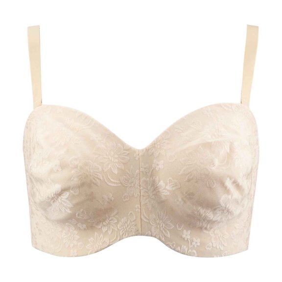 Tbopshirt Bras for Women Clearance Women's Oversized And Ultra-thin Detachable Shoulder Strap Strapless Bra Daily Bra With Steel Ring