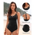thumbnail image 4 of Traje de baño de una pieza Yonique Tummy Control V Wired Black XL, 4 of 5