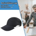 thumbnail image 4 of Tapa Anticolisión Gorra anticolisión Gorra de béisbol liviana Raya reflectante para trabajador (Negro) Ndcxsfigh Para Estrenar, 4 of 6