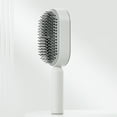 thumbnail image 2 of Fiudx Cepillo Autolimpiable para El Cabello, Peine Masajeador Ergonómico con Cojín, Diseño Antideslizante, Masajeador para El Cuero Cabelludo Que Alivia El Estrés, Esencial para El Cuidado Diario, Re, 2 of 4
