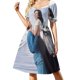 thumbnail image 2 of Mientras durmiendo Vestido de manga corta para mujer vestidos de novia de verano para fiestas, 2 of 7