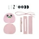 thumbnail image 2 of Kit para hacer bolsos de cuero DIY, bolso de mujer, bolso tejido, bolso de hombro, material de costura Rosado, 2 of 9