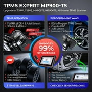 Autel Scanner MaxiPRO MP900TS Car Diagnostic Bidirectional Scan Tool, DoIP/CAN-FD, 40+ Service, TPMS Programming Relearn, OE ECU Coding Upgrade of MP808S-TS MS906TS