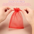 thumbnail image 5 of Uxcell Organza Bags, (6 x 8 Inch, Pink)(50 Pcs), Drawstring Sheer Organza Gift Bags Mini Mesh Jewelry Gift Pouch, Suit For- Wedding/Party/Candy/Christmas/Favors, 5 of 7