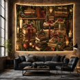 thumbnail image 6 of Vintage Armchair and Books Tapestry Wall Hanging, 6 of 7