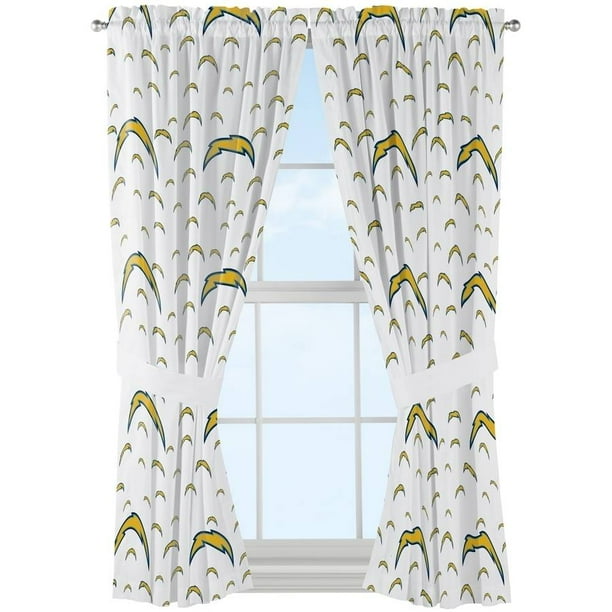 Nfl San Diego Chargers Mascot Window Curtain Panels 1 Each Com Nfl San Diego Chargers Mascot Window, Curtains San Diego