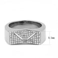 thumbnail image 2 of No Plating Stainless Steel Ring with AAA Grade CZ in Clear for Women Style DA303, 2 of 5