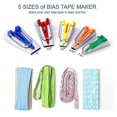 thumbnail image 5 of 5 Sizes Bias Tape Makers, Bias Binding Tape Making Tool for Fabric Quilting Sewing,Customize, Solidl, 5 of 5