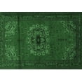 thumbnail image 1 of Ahgly Company Indoor Rectangle Medallion Emerald Green Traditional Area Rugs, 5' x 8', 1 of 4