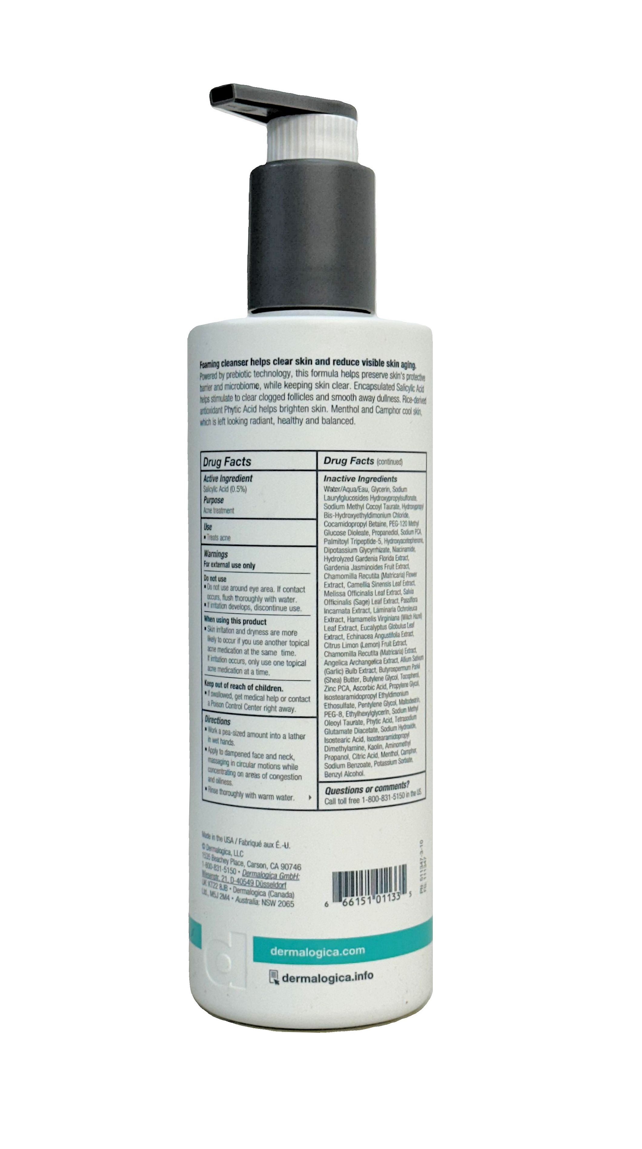 Dermalogica Active Clearing Acne Clearing Skin Wash 16.9 fl oz (500ml)