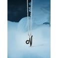 thumbnail image 4 of JewelersClub 1/4 CTW Black Diamond Initial Letter Pendant Necklace for Women | .925 Sterling Silver V Alphabet Monogram Necklaces for Girls | Script Capital Letters | Personalized Jewelry Gift for Her, 4 of 5