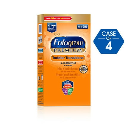 Enfagrow PREMIUM Toddler Transitions Formula, 28 oz Box, 4 Pack