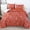 Burnt Orange, variant on URBONUR 5 Pieces White King Size Bedding Sets Botanical Floral Bed in A Bag Printed Branches Bedding Sets Lightweight Reversible Bed Sets for All Men Women