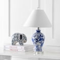thumbnail image 6 of JONATHAN Y Song 21.5" Ceramic/Crystal Chinoiserie Floral LED Table Lamp, Blue/White, JYL6613A, 6 of 8