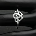 thumbnail image 3 of Infinity Heart Promise Ring for Women Silver Cubic Zirconia Ginger Lyne Collection, 3 of 6