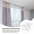 thumbnail image 4 of VERDANVERSE 20Pack White Curtain Clips for Space-saving Home Decor Accessories, 4 of 7