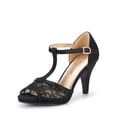thumbnail image 1 of Sandalia DREAM PAIRS AMORE_2 Negra Abierta Punta Tacón Stiletto 8.3 cm, 1 of 7