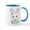 White/Blue Inside, variant on CafePress - Kawaii Easter Bunny Mug - 11 oz Ceramic Mug - Novelty Coffee Tea Cup