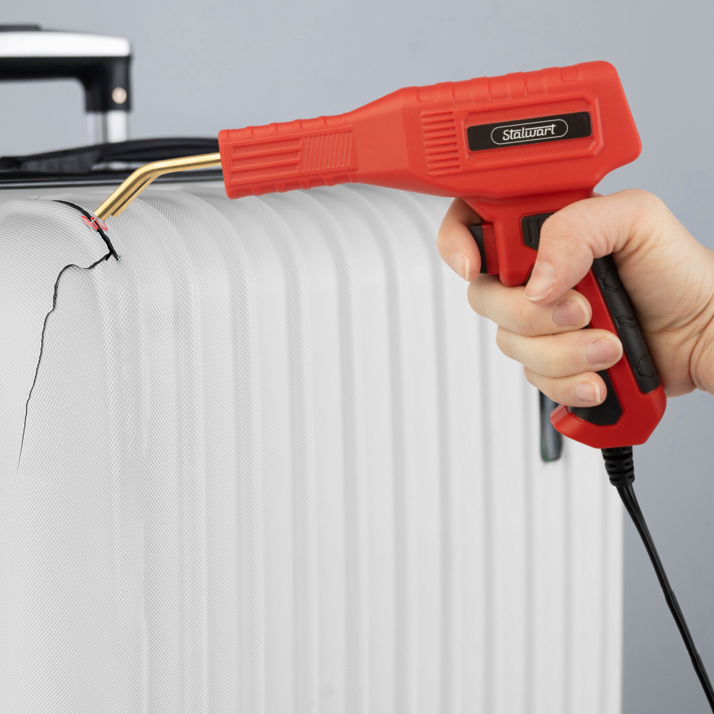 Stalwart 120V/50W Plastic Welder with 200PCS Staples, Cutter, and Knife