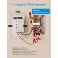 thumbnail image 2 of Interruptor inteligente de control de ventilador de techo y regulador de luz meross, 2 of 9