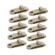 thumbnail image 3 of Paquete de 10 clips resistentes para lonas de tienda, sujetadores multiusos para toldos, tornillos de mariposa Marrón claro, 3 of 9