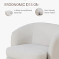 thumbnail image 4 of CHITA Swivel Accent Chair Armchair for Living Room,Cream, 4 of 4