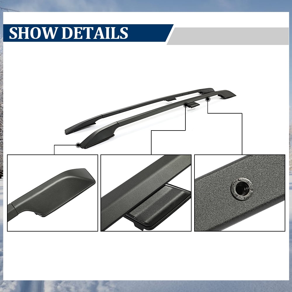 Kojem Roof Rack Luggage Rack Carrier Side Rails for 2012-2017 Honda Odyssey