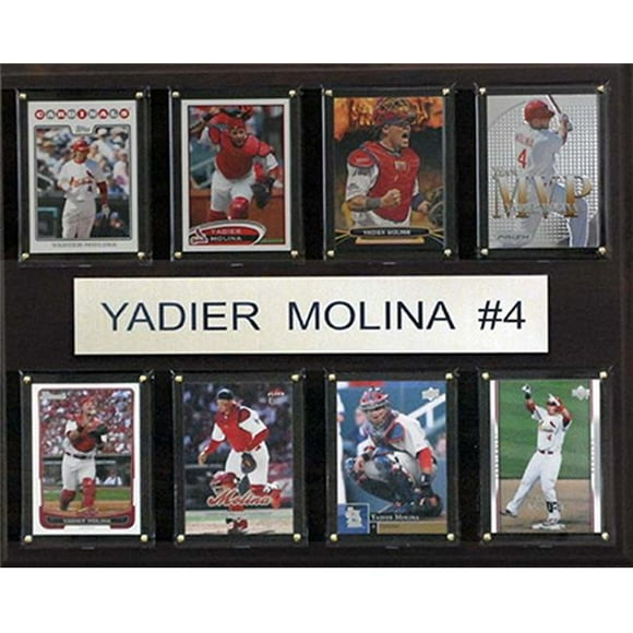 MLB 12 x 15 in. Yadier Molina St. Louis Cardinals 8-Card Plaque