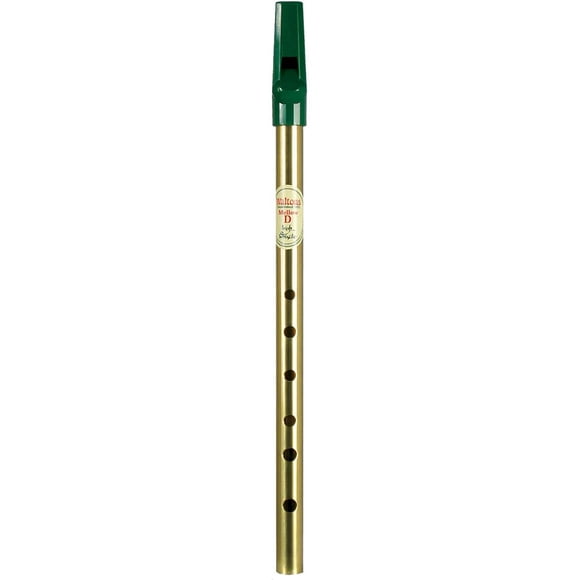 Waltons Brass Mellow Whistle - Key of D - For Beginners, Intermediates, & Experts - Authentic Irish Instruments - Made of Materials