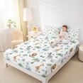 thumbnail image 4 of Erosebridal Cartoon Animal Queen Sheet Sets for Boys, Lion Zebra Bed Set, 4pcs, 4 of 5