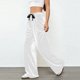 thumbnail image 5 of Pincandy Women's Solid Color Velour Pants - Elastic Waist, Loose Wide Leg Fit with Pockets, Luxurious & Comfortable for Loungewear & Daily Outings, 5 of 6
