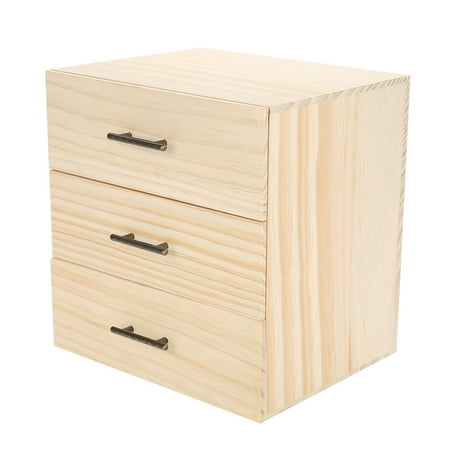 Wood Storage Drawers - HERCHR Essential Oil Box, Wooden Oil Bottle Box, Essential Oil Bottle Container Wooden Storage Case Box Organizer, Three-layer 90-grid Drawer Oil Wooden Box, Wood Storage Case, Essential Oil Organizer