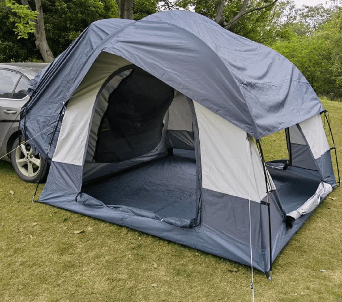 Portable Self-Driving Camping Tunnel Side Car Awning, Professional Sun Protection Tent for Outdoor SUV Rear Tailgate