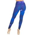 thumbnail image 2 of Creamy Soft Premium Women's Leggings Blue Galaxy Regular Size, High Rise, Stretchy & Comfortable Fit - by USA Fashion, 2 of 2