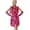 Hot Pink, variant on Wdgfv Sequins Tassel Latin Dance Dress for Womens 1920s Flapper Party Dresses Rumba Ballroom with Gloves