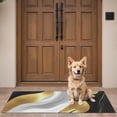 thumbnail image 4 of Black Marble Gold Line Pattern Door Rugs,Washable Non Slip Door Mats Indoor,Decorative Door Mats,Entry Mat Indoor for Entrance,Bedroom,Kitchen,Bathroom,16"x47", 4 of 6