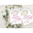thumbnail image 4 of Darling Souvenir Blue Birthday Invitation Card 28 Pcs Fill or Write In Blank Invites Printable Party Supplies 5 x 7 Inches, 4 of 5