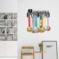 thumbnail image 6 of Gymnastics Medal Holder Exercise Medals Display Wall Mounted Hooks I Love Gymnastics Medal Holder Display Wall Hanging Medal Rack Display Competition Iron Medal Holder for DIY Over 60 Medals, 6 of 6